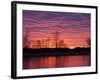 Brilliant Sunset Reflects into the Calamus River in Loup County, Nebraska, USA-Chuck Haney-Framed Photographic Print