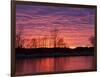 Brilliant Sunset Reflects into the Calamus River in Loup County, Nebraska, USA-Chuck Haney-Framed Photographic Print