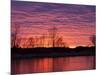 Brilliant Sunset Reflects into the Calamus River in Loup County, Nebraska, USA-Chuck Haney-Mounted Photographic Print