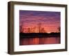 Brilliant Sunset Reflects into the Calamus River in Loup County, Nebraska, USA-Chuck Haney-Framed Photographic Print