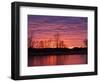 Brilliant Sunset Reflects into the Calamus River in Loup County, Nebraska, USA-Chuck Haney-Framed Photographic Print