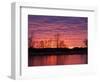 Brilliant Sunset Reflects into the Calamus River in Loup County, Nebraska, USA-Chuck Haney-Framed Photographic Print