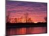 Brilliant Sunset Reflects into the Calamus River in Loup County, Nebraska, USA-Chuck Haney-Mounted Photographic Print