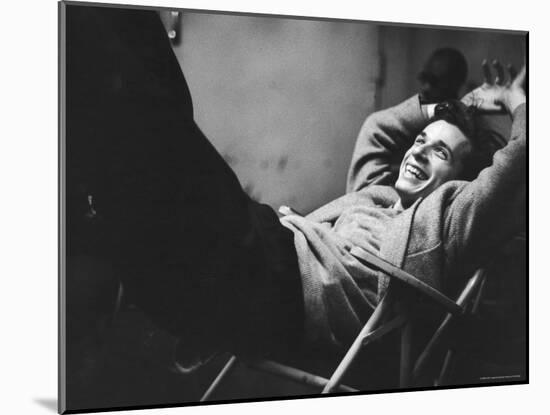 Brilliant Young Canadian Pianist Glenn Gould Laughing at a Columbia Recording Studio-Gordon Parks-Mounted Premium Photographic Print