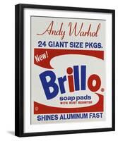 Brillo Box (detail), 1964-Andy Warhol-Framed Art Print