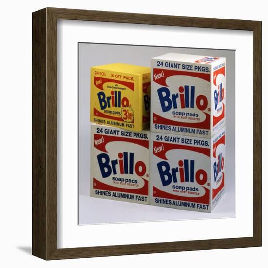 Brillo Boxes, 1963-1964-Andy Warhol-Framed Art Print