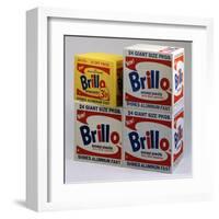 Brillo Boxes, 1963-1964-Andy Warhol-Framed Art Print