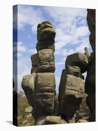 Brimham Rocks, Brimham Moor, Near Ripon, North Yorkshire, England, United Kingdom, Europe-James Emmerson-Stretched Canvas