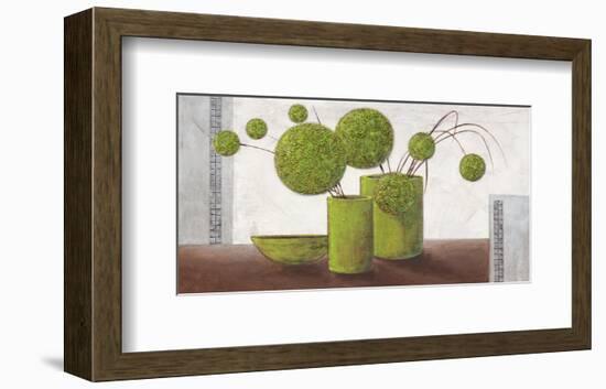 Brimming Green Balloons-Karsten Kirchner-Framed Art Print