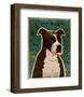 Brindle Pit Bull-John W^ Golden-Framed Art Print