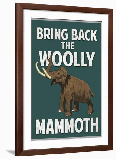 Bring Back the Woolly Mammoth-null-Framed Art Print