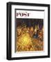 "Bring Home Pumpkins" Saturday Evening Post Cover, November 1, 1952-John Falter-Framed Giclee Print