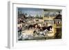 Bring Up Your Horses-Currier & Ives-Framed Premium Giclee Print