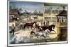 Bring Up Your Horses-Currier & Ives-Mounted Premium Giclee Print