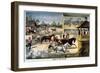 Bring Up Your Horses-Currier & Ives-Framed Giclee Print