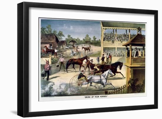 Bring Up Your Horses-Currier & Ives-Framed Giclee Print