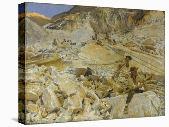 Bringing Down Marble from the Quarries to Carrara, 1911-John Singer Sargent-Stretched Canvas