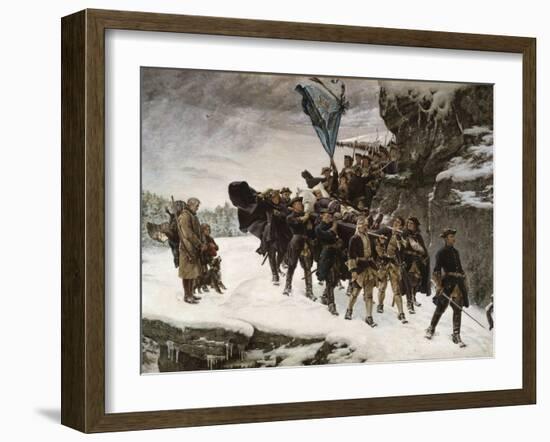 Bringing Home the Body of King Charles XII of Sweden-Gustaf Cederström-Framed Giclee Print