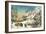 Bringing Home the Logs, Winter Landscape-Currier & Ives-Framed Giclee Print