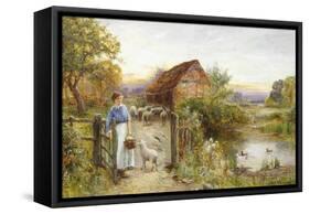 Bringing Home the Sheep-Ernest Walbourn-Framed Stretched Canvas
