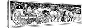 Bringing Home the Yule Log, 1883-null-Stretched Canvas