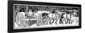 Bringing Home the Yule Log, 1883-null-Framed Giclee Print