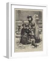 Bringing Home the Yule Log-null-Framed Giclee Print