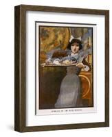 Bringing in the Plum Pudding-null-Framed Giclee Print