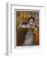 Bringing in the Plum Pudding-null-Framed Giclee Print