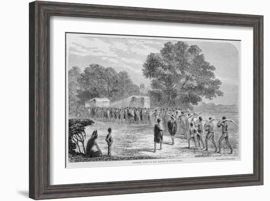 Bringing Ivory to the Wagons in South Africa-Thomas Baines-Framed Giclee Print