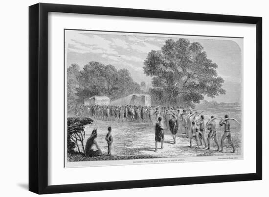 Bringing Ivory to the Wagons in South Africa-Thomas Baines-Framed Giclee Print