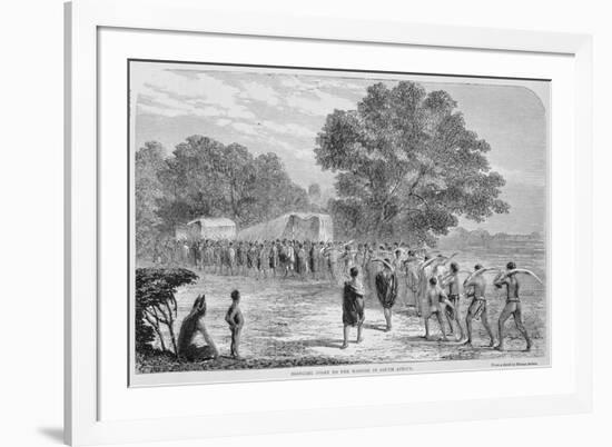 Bringing Ivory to the Wagons in South Africa-Thomas Baines-Framed Giclee Print