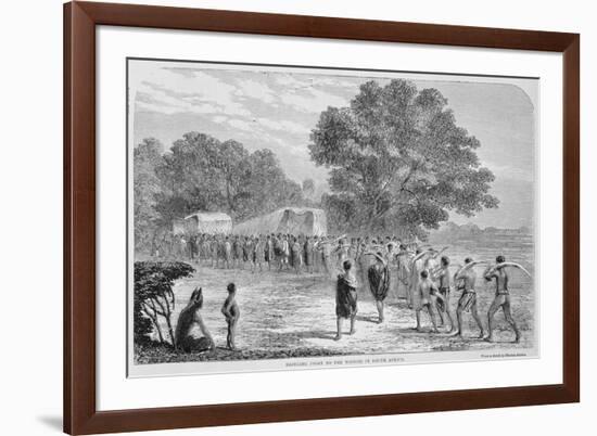 Bringing Ivory to the Wagons in South Africa-Thomas Baines-Framed Giclee Print