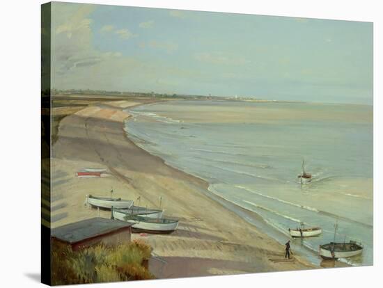 Bringing the Catch Ashore-Timothy Easton-Stretched Canvas