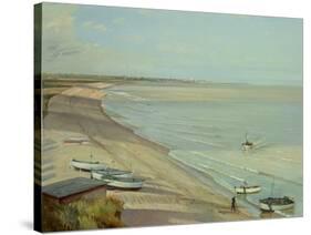 Bringing the Catch Ashore-Timothy Easton-Stretched Canvas