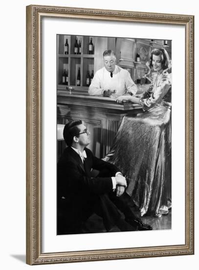 Bringing Up Baby, Cary Grant, Billy Bevan, Katharine Hepburn, 1938-null-Framed Photo