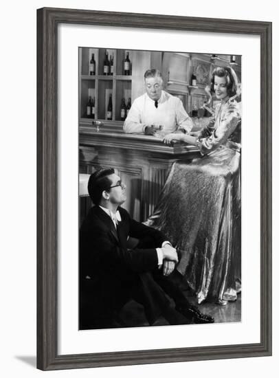 Bringing Up Baby, Cary Grant, Billy Bevan, Katharine Hepburn, 1938-null-Framed Photo