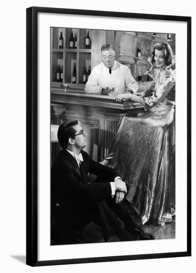 Bringing Up Baby, Cary Grant, Billy Bevan, Katharine Hepburn, 1938-null-Framed Photo