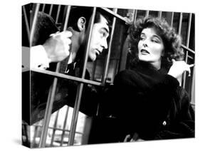 Bringing Up Baby, Cary Grant, Katharine Hepburn, 1938-null-Stretched Canvas