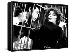 Bringing Up Baby, Cary Grant, Katharine Hepburn, 1938-null-Framed Stretched Canvas