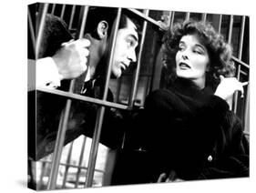 Bringing Up Baby, Cary Grant, Katharine Hepburn, 1938-null-Stretched Canvas