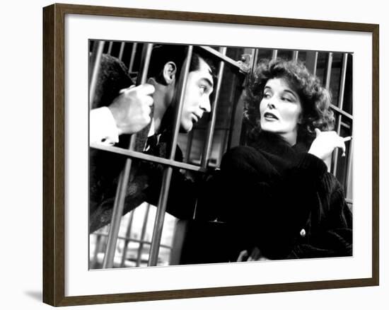 Bringing Up Baby, Cary Grant, Katharine Hepburn, 1938-null-Framed Photo