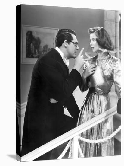 Bringing Up Baby, Cary Grant, Katharine Hepburn, 1938-null-Stretched Canvas