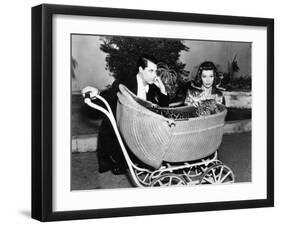 Bringing Up Baby, Cary Grant, Katharine Hepburn, 1938-null-Framed Photo