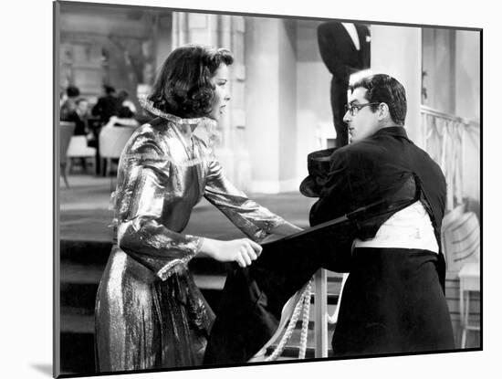 Bringing Up Baby, Katharine Hepburn, Cary Grant, 1938-null-Mounted Photo