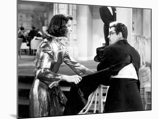 Bringing Up Baby, Katharine Hepburn, Cary Grant, 1938-null-Mounted Photo