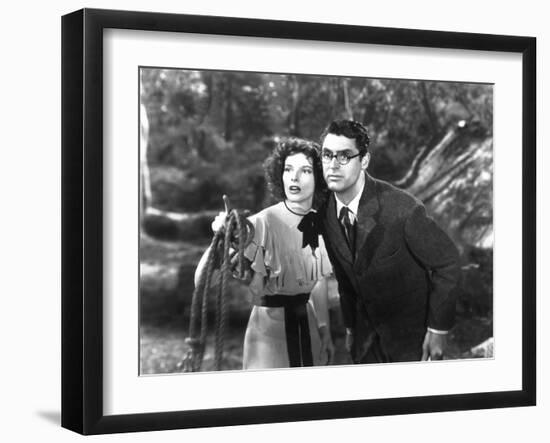 Bringing Up Baby, Katharine Hepburn, Cary Grant, 1938-null-Framed Photo