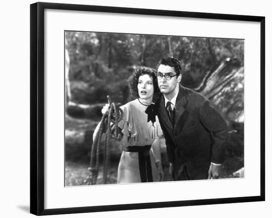 Bringing Up Baby, Katharine Hepburn, Cary Grant, 1938-null-Framed Photo