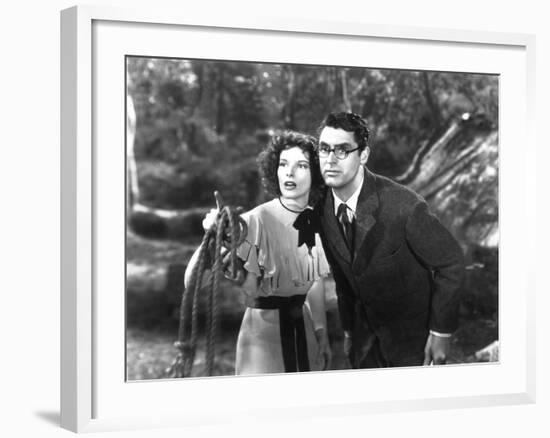 Bringing Up Baby, Katharine Hepburn, Cary Grant, 1938-null-Framed Photo