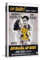 Bringing Up Baby, Katharine Hepburn, Cary Grant, 1938-null-Stretched Canvas